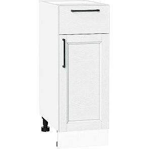 Шкаф нижний с 1-ой дверцей и ящиком Сканди White Silkwood/Белый 816*300*480