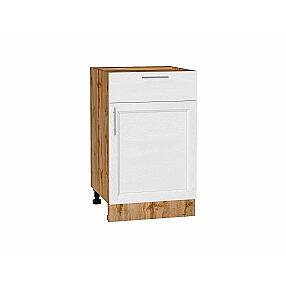 Шкаф нижний с 1-ой дверцей и ящиком Сканди White Softwood Дуб Вотан 816*500*480