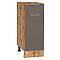 Шкаф нижний с 1-ой дверцей и ящиком Терра Смоки Софт Дуб Вотан 816*300*478 Шкаф нижний с 1-ой дверцей и ящиком Терра Смоки Софт Дуб Вотан 816*300*478