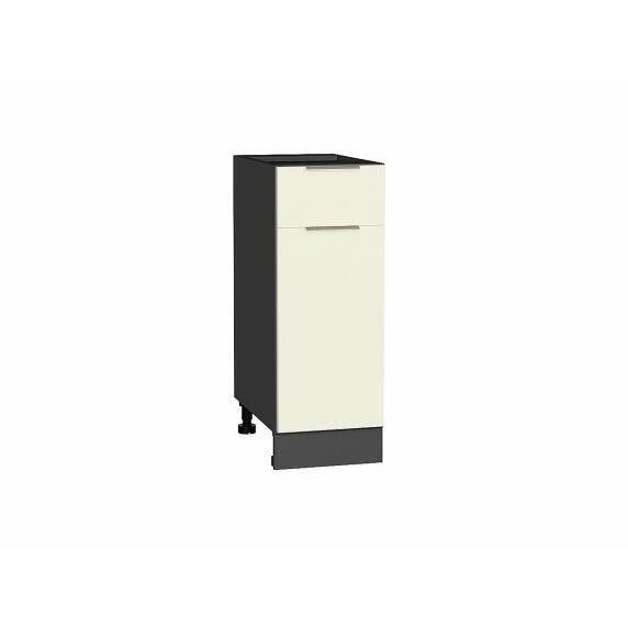 Шкаф нижний с 1-ой дверцей и ящиком Терра Ваниль софт Graphite 816*300*478