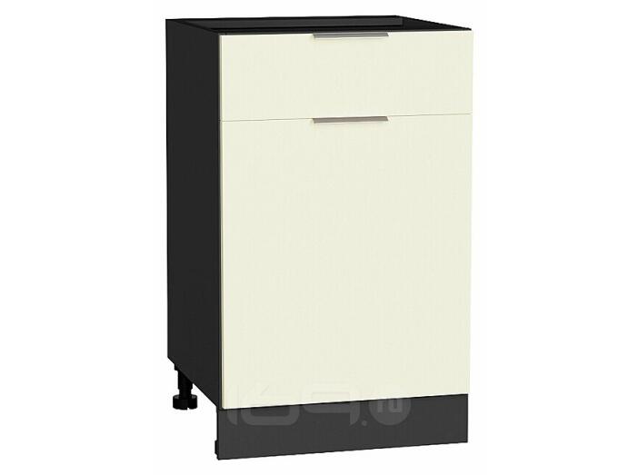Шкаф нижний с 1-ой дверцей и ящиком Терра Ваниль софт Graphite 816*500*478