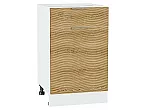 Шкаф нижний с 1-ой дверцей и ящиком Терра W Ель Карпатская Белый 816*500*478