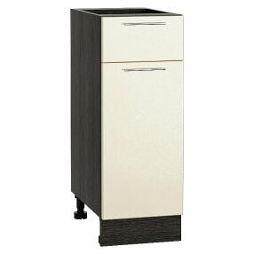 Шкаф нижний с 1-ой дверцей и ящиком Валерия-М Бежевый металлик Graphite 816*300*478