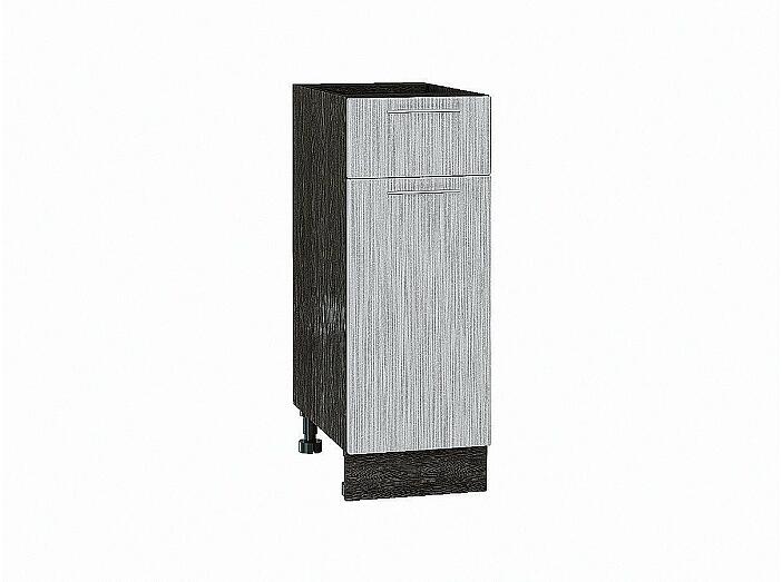 Шкаф нижний с 1-ой дверцей и ящиком Валерия-М Серый металлик дождь светлый Graphite