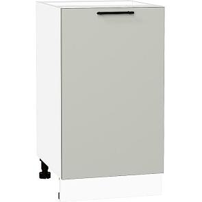 Шкаф нижний с 1-ой дверцей Лайт Special Grey/Белый 816*450*478