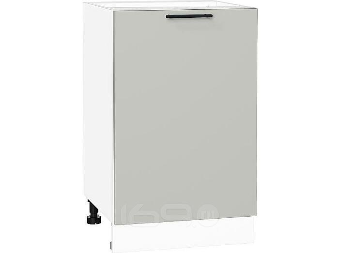 Шкаф нижний с 1-ой дверцей Лайт Special Grey/Белый 816*500*478