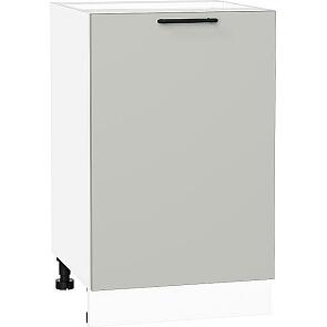 Шкаф нижний с 1-ой дверцей Лайт Special Grey/Белый 816*500*478