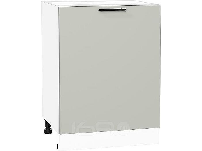 Шкаф нижний с 1-ой дверцей Лайт Special Grey/Белый 816*600*478