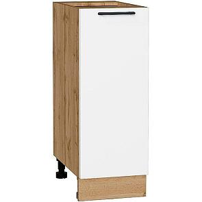 Шкаф нижний с 1-ой дверцей Лайт Special White/Дуб Вотан 816*300*478