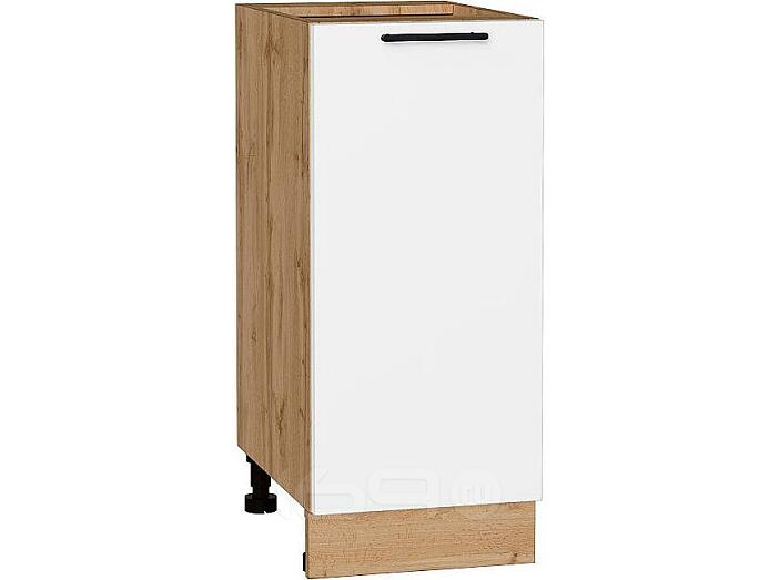 Шкаф нижний с 1-ой дверцей Лайт Special White/Дуб Вотан 816*350*478