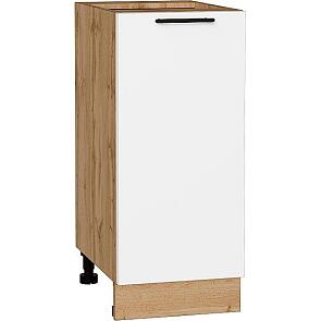 Шкаф нижний с 1-ой дверцей Лайт Special White/Дуб Вотан 816*350*478