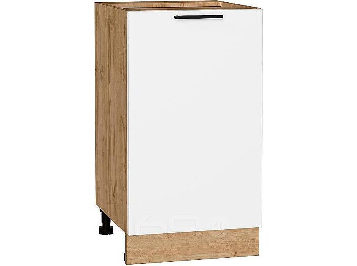 Шкаф нижний с 1-ой дверцей Лайт Special White/Дуб Вотан 816*450*478
