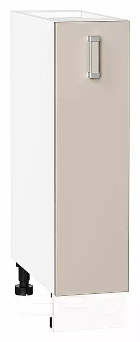 Шкаф нижний с 1-ой дверцей Лофт Cream Silk/Белый 816*200*480