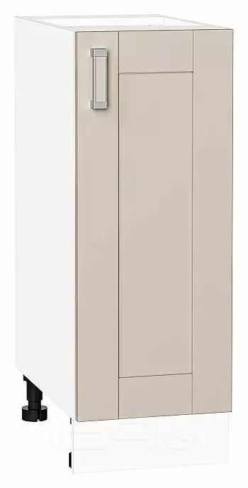 Шкаф нижний с 1-ой дверцей Лофт Cream Silk/Белый 816*300*480