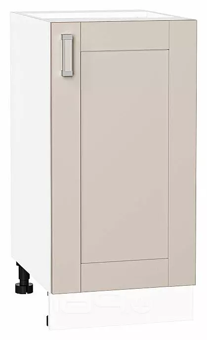 Шкаф нижний с 1-ой дверцей Лофт Cream Silk/Белый 816*400*480