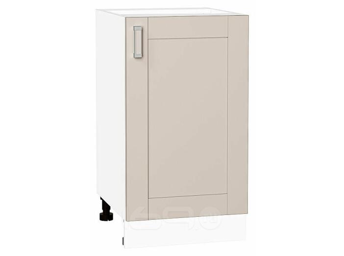 Шкаф нижний с 1-ой дверцей Лофт Cream Silk/Белый 816*450*480