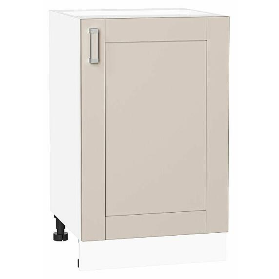 Шкаф нижний с 1-ой дверцей Лофт Cream Silk/Белый 816*500*480
