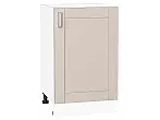 Шкаф нижний с 1-ой дверцей Лофт Cream Silk/Белый 816*500*480
