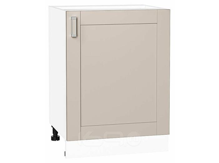 Шкаф нижний с 1-ой дверцей Лофт Cream Silk/Белый 816*600*480