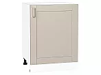 Шкаф нижний с 1-ой дверцей Лофт Cream Silk/Белый 816*600*480