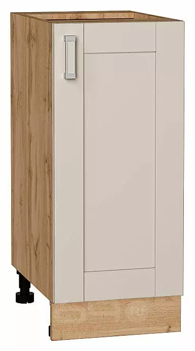 Шкаф нижний с 1-ой дверцей Лофт Cream Silk/Дуб Вотан 816*350*480