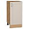 Шкаф нижний с 1-ой дверцей Лофт Cream Silk/Дуб Вотан 816*400*480 Шкаф нижний с 1-ой дверцей Лофт Cream Silk/Дуб Вотан 816*400*480
