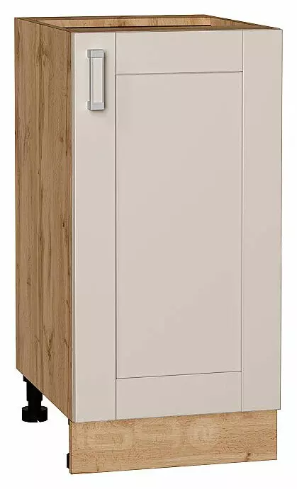 Шкаф нижний с 1-ой дверцей Лофт Cream Silk/Дуб Вотан 816*400*480