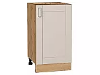 Шкаф нижний с 1-ой дверцей Лофт Cream Silk/Дуб Вотан 816*450*480