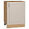 Шкаф нижний с 1-ой дверцей Лофт Cream Silk/Дуб Вотан 816*600*480 Шкаф нижний с 1-ой дверцей Лофт Cream Silk/Дуб Вотан 816*600*480