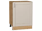 Шкаф нижний с 1-ой дверцей Лофт Cream Silk/Дуб Вотан 816*600*480