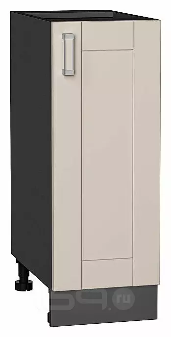 Шкаф нижний с 1-ой дверцей Лофт Cream Silk/Graphite 816*300*480