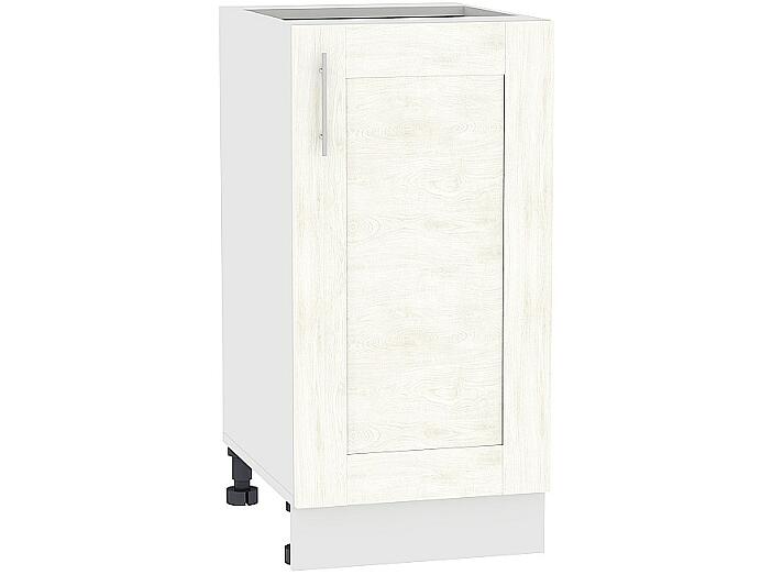 Шкаф нижний с 1-ой дверцей Лофт Н 400 Nordic Oak-Белый