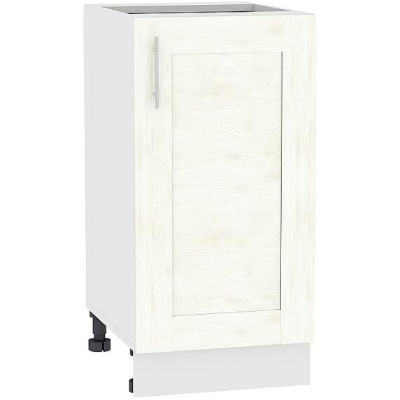Шкаф нижний с 1-ой дверцей Лофт Н 400 Nordic Oak-Белый