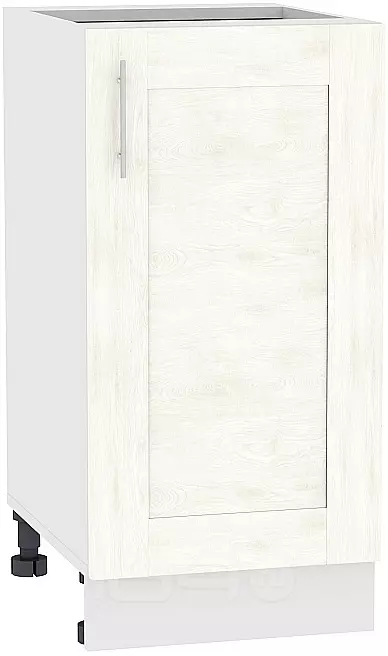 Шкаф нижний с 1-ой дверцей Лофт Н 400 Nordic Oak-Белый