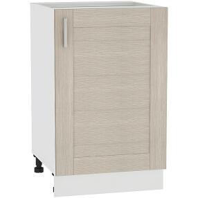 Шкаф нижний с 1-ой дверцей Лофт Н 500 Cappuccino Veralinga-Белый