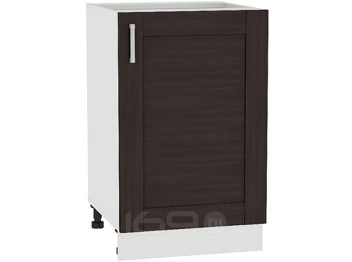 Шкаф нижний с 1-ой дверцей Лофт Н 500 Wenge Veralinga-Белый