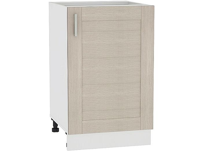 Шкаф нижний с 1-ой дверцей Лофт Н 600 Cappuccino Veralinga-Белый