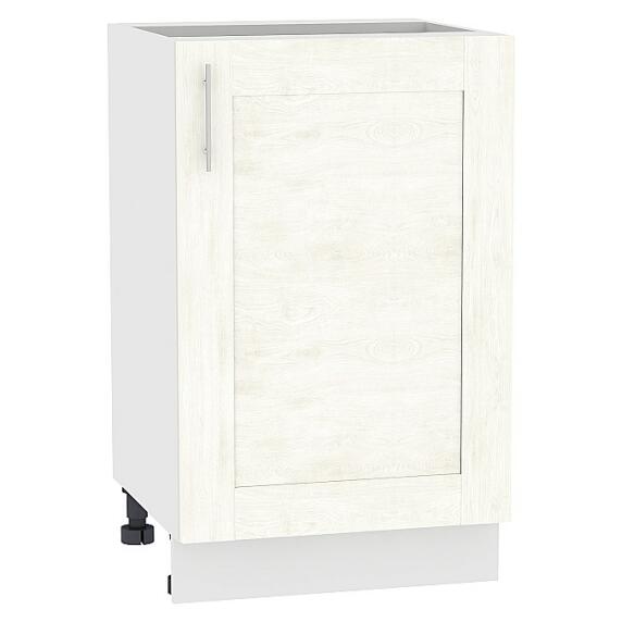 Шкаф нижний с 1-ой дверцей Лофт Н 600 Nordic Oak-Белый