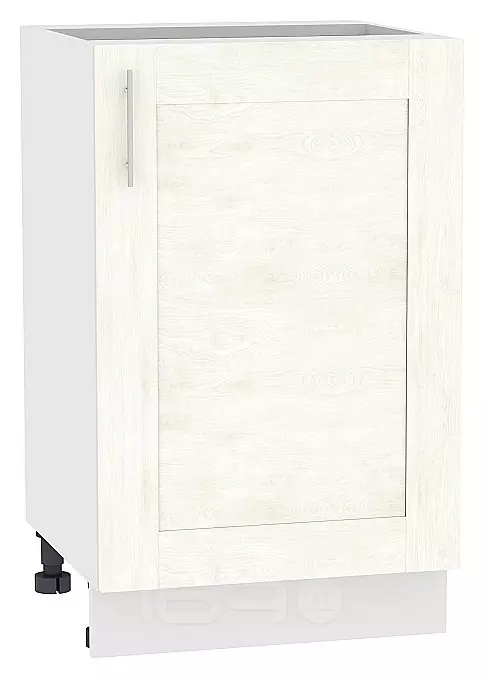 Шкаф нижний с 1-ой дверцей Лофт Н 600 Nordic Oak-Белый
