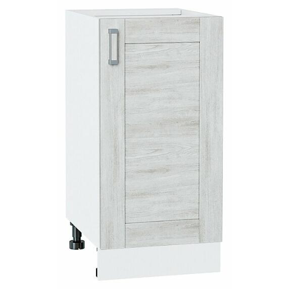 Шкаф нижний с 1-ой дверцей Лофт Nordic Oak/Белый 816*400*480
