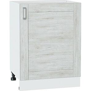 Шкаф нижний с 1-ой дверцей Лофт Nordic Oak/Белый 816*600*480