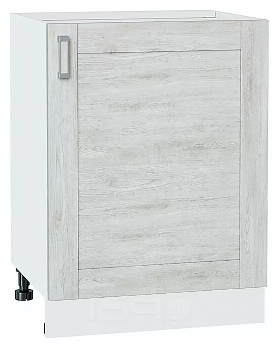 Шкаф нижний с 1-ой дверцей Лофт Nordic Oak/Белый 816*600*480
