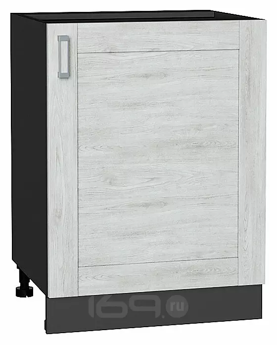Шкаф нижний с 1-ой дверцей Лофт Nordic Oak/Graphite 816*600*480