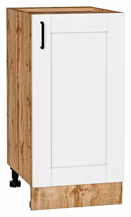 Шкаф нижний с 1-ой дверцей Лофт Super White Дуб Вотан 816*400*480
