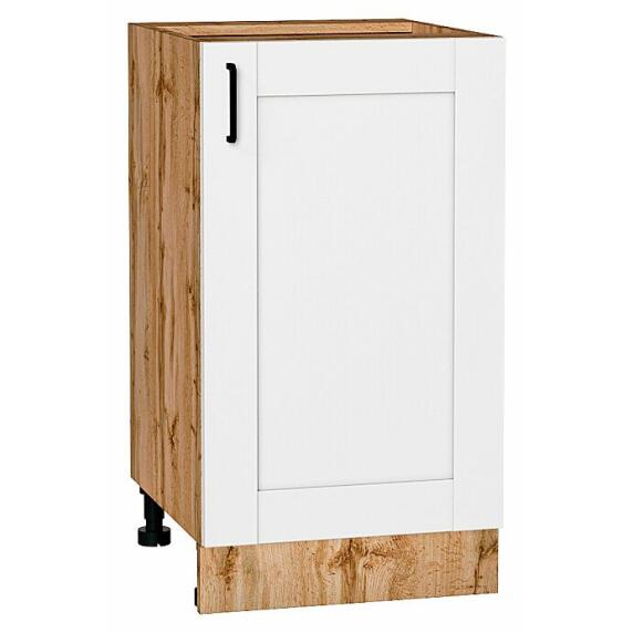 Шкаф нижний с 1-ой дверцей Лофт Super White Дуб Вотан 816*450*480