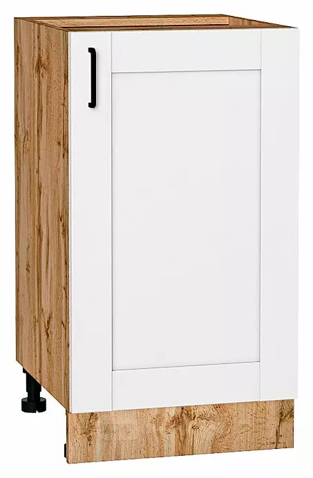 Шкаф нижний с 1-ой дверцей Лофт Super White Дуб Вотан 816*450*480