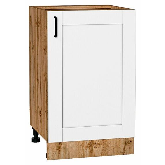 Шкаф нижний с 1-ой дверцей Лофт Super White Дуб Вотан 816*500*480
