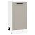Шкаф нижний с 1-ой дверцей Нео Clay Silk/Белый 816*400*480
