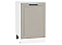 Шкаф нижний с 1-ой дверцей Нео Clay Silk/Белый 816*500*480