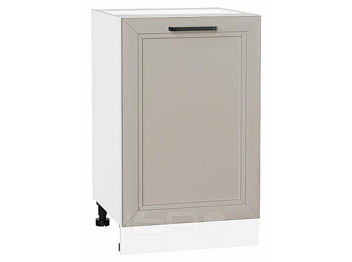 Шкаф нижний с 1-ой дверцей Нео Clay Silk/Белый 816*500*480